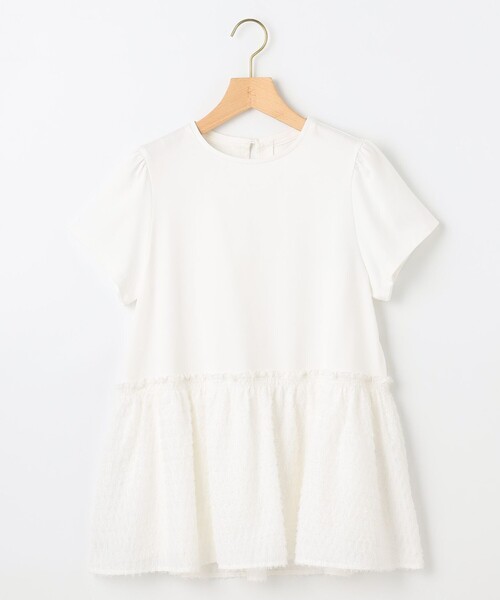 組曲（クミキョク）の「プライスフレア華感 カットソー（Tシャツ/カットソー・レディース・ブラック系/グレー系/アイボリー系/ピンク系・5/7/6）」の21枚目の写真