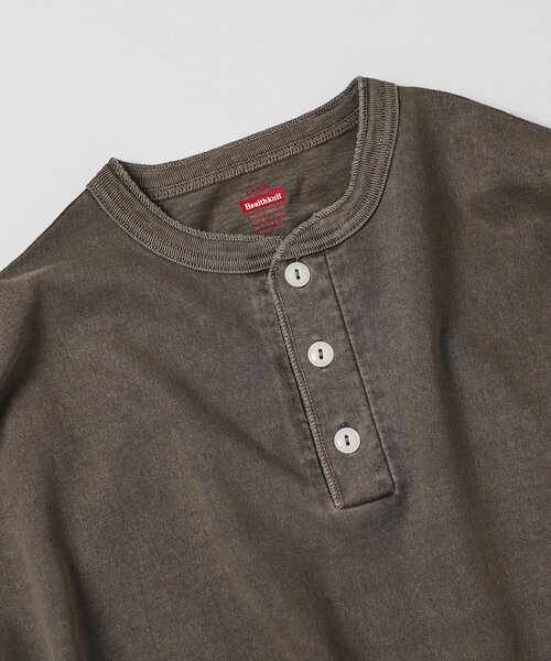 Healthknit（ヘルスニット）の「Healthknit / ヘルスニット 別注 ヘンリーネックTシャツ（Tシャツ/カットソー・メンズ・ブラック系その他/アイボリー/ホワイト/チョコ/ピンク系その他・SMALL/MEDIUM/LARGE/X-LARGE）」の10枚目の写真
