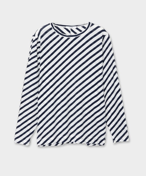 CINOH(チノ)の「SHEFドルマンロングスリーブTシャツ(Tシャツ/カットソー・レディース・チャコールグレー/ホワイト/その他/サックスブルー・38/36)」の4枚目の写真