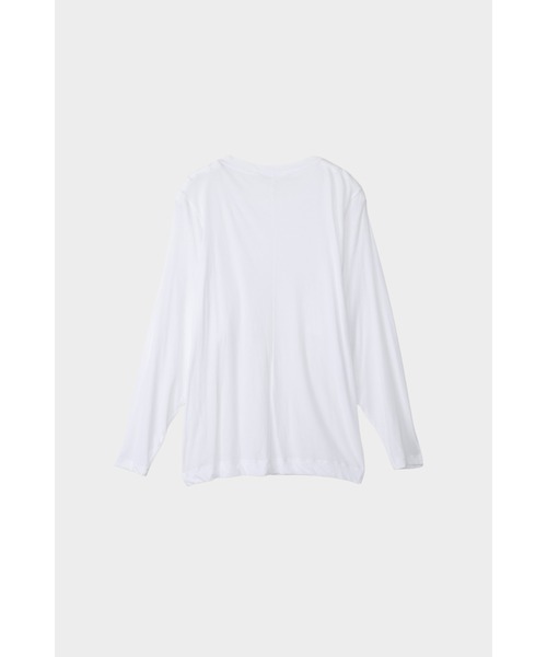 CINOH(チノ)の「SHEFドルマンロングスリーブTシャツ(Tシャツ/カットソー・レディース・チャコールグレー/ホワイト/その他/サックスブルー・38/36)」の11枚目の写真