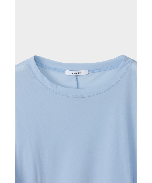 CINOH(チノ)の「SHEFドルマンロングスリーブTシャツ(Tシャツ/カットソー・レディース・チャコールグレー/ホワイト/その他/サックスブルー・38/36)」の14枚目の写真