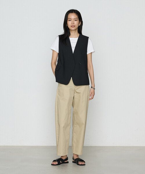 COMME CA(コムサ)の「クリアウーリー ジレ(ベスト・レディース・ブラック/トップグレー・11号/9号)」の6枚目の写真