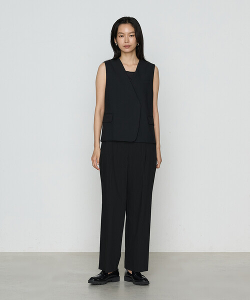 COMME CA(コムサ)の「クリアウーリー ジレ(ベスト・レディース・ブラック/トップグレー・11号/9号)」の10枚目の写真