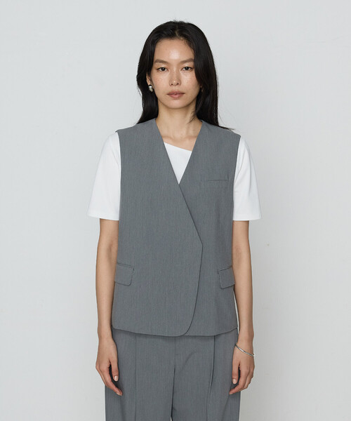 COMME CA(コムサ)の「クリアウーリー ジレ(ベスト・レディース・ブラック/トップグレー・11号/9号)」の13枚目の写真