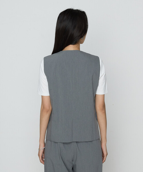 COMME CA(コムサ)の「クリアウーリー ジレ(ベスト・レディース・ブラック/トップグレー・11号/9号)」の15枚目の写真