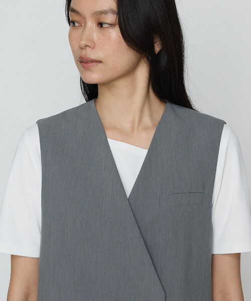 COMME CA(コムサ)の「クリアウーリー ジレ(ベスト・レディース・ブラック/トップグレー・11号/9号)」の16枚目の写真