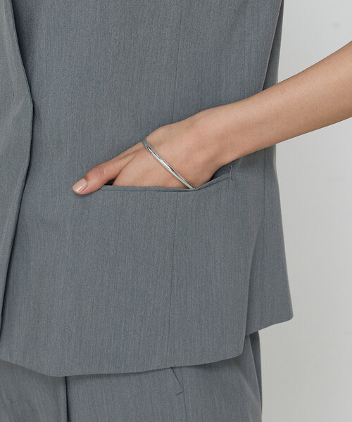 COMME CA(コムサ)の「クリアウーリー ジレ(ベスト・レディース・ブラック/トップグレー・11号/9号)」の18枚目の写真