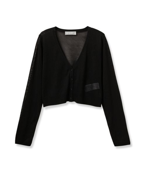 CELFORD シルバー長袖カーディガン CELFORD｜ロングスリーブシアーカーディガン | Rakuten Fashion
