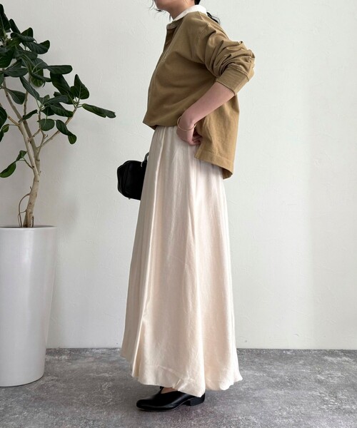 fredy emue（フレディエミュ）の「シャイニーイージーバルーンスカート（スカート・レディース・アイボリー/ベージュ/ブラック・36/38）」の10枚目の写真