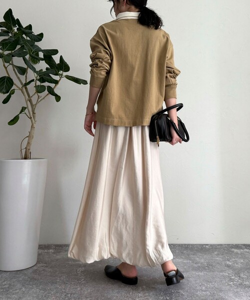 fredy emue（フレディエミュ）の「シャイニーイージーバルーンスカート（スカート・レディース・アイボリー/ベージュ/ブラック・36/38）」の11枚目の写真