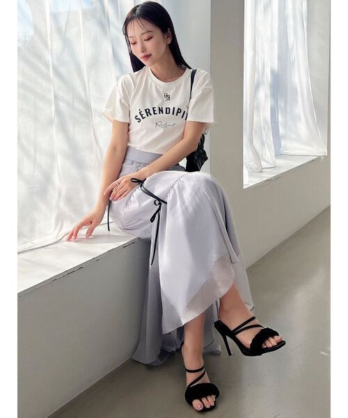 RESEXXY（リゼクシー）の「ミニマルリボンマーメイドスカート（スカート・レディース・アイボリー/ブラック/ブルー・FREE）」の11枚目の写真