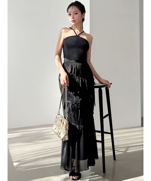 RESEXXY（リゼクシー）の「ミニマルリボンマーメイドスカート（スカート・レディース・アイボリー/ブラック/ブルー・FREE）」の12枚目の写真