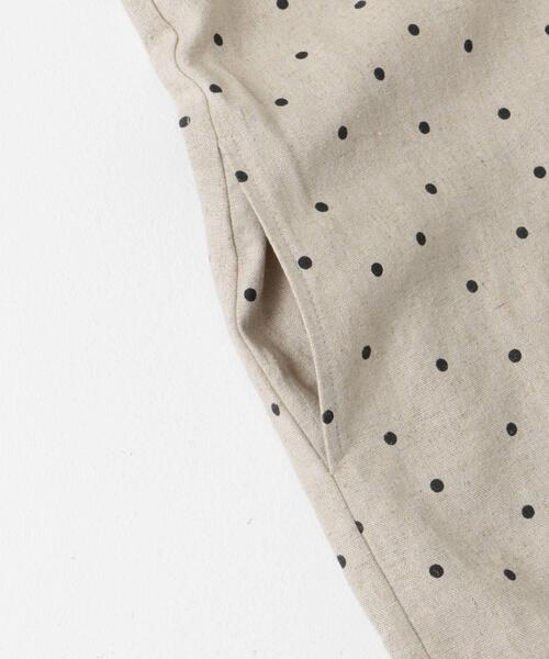 URBAN RESEARCH DOORS（アーバンリサーチドアーズ）の「『親子リンク』リネンレーヨンドットオールインワン(KIDS)（ワンピース・キッズ・ブラック/ナチュラル・120/105/135）」の6枚目の写真