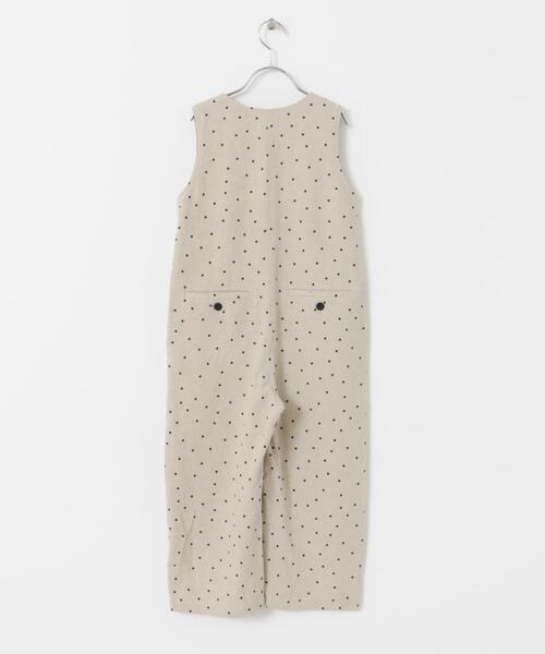 URBAN RESEARCH DOORS（アーバンリサーチドアーズ）の「『親子リンク』リネンレーヨンドットオールインワン(KIDS)（ワンピース・キッズ・ブラック/ナチュラル・120/105/135）」の5枚目の写真