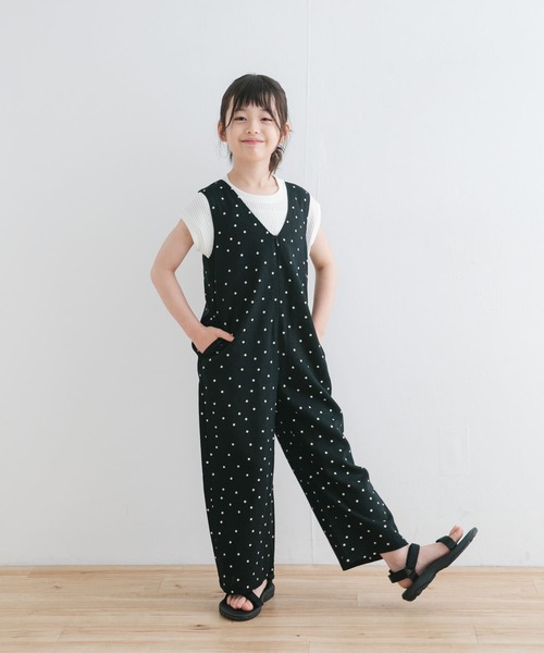 ドアーズ　リネンレーヨンドットオールインワン　ナチュラル　今季　M URBAN RESEARCH DOORS｜リネンレーヨンドットオールインワン