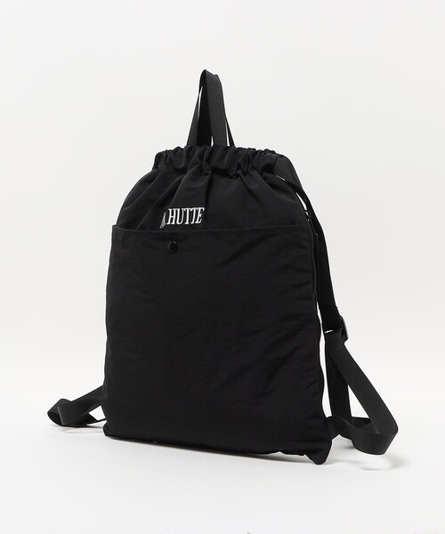 green label relaxing(グリーンレーベルリラクシング)の「【別注】<La Hutte>ナップサック&ハンドバッグ(バックパック/リュック・レディース・ブラック/ライトグレー・FREE)」の9枚目の写真