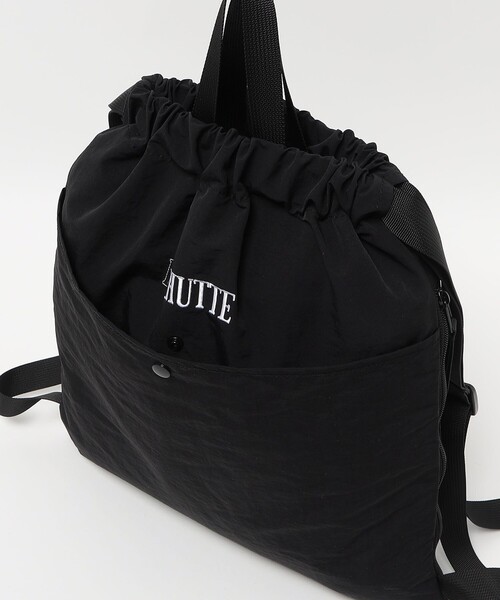 green label relaxing(グリーンレーベルリラクシング)の「【別注】<La Hutte>ナップサック&ハンドバッグ(バックパック/リュック・レディース・ブラック/ライトグレー・FREE)」の13枚目の写真