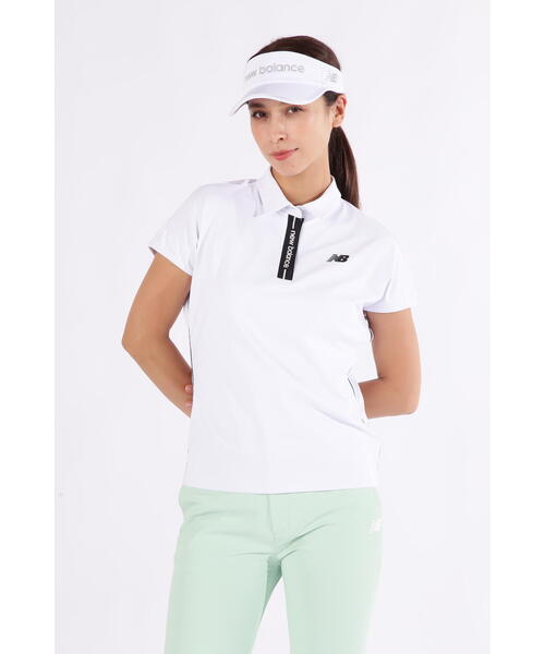 ブラウス シャツ 「new balance golf」UVカット フレンチスリーブ カラーシャツ (WOMENS) レディース セール】【new balance golf】UVカット フレンチスリーブ カラー