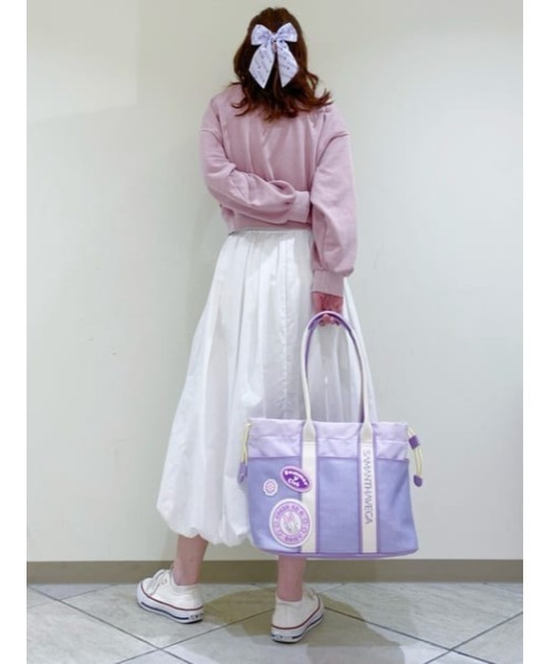 SAMANTHAVEGA(サマンサベガ)の「「ミッキーマウス&フレンズ」ロゴテープトートバッグ(デイジーダック)(トートバッグ・レディース・ラベンダー・FREE)」の3枚目の写真