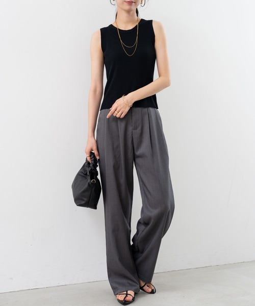 refinedworks(リファインドワークス)の「【refinedworks】インナーにも!リブタンクトップ!(タンクトップ・レディース・ピンク/ホワイト/ブルー/ブラック・FREE)」の15枚目の写真