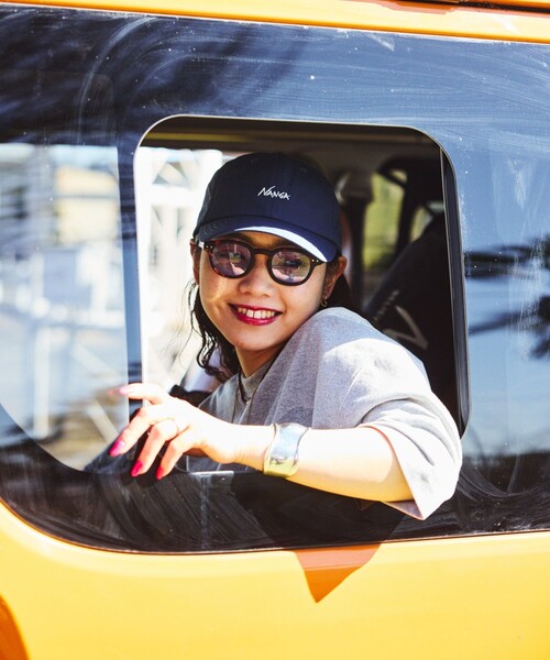 NANGA(ナンガ)の「NANGA × FREAK'S STORE/ナンガ × フリークスストア 別注 NYLON TUSSER BB CAP ナイロンタッサーBBキャップ(キャップ・メンズ・ネイビー/ベージュ・ONE SIZE)」の5枚目の写真