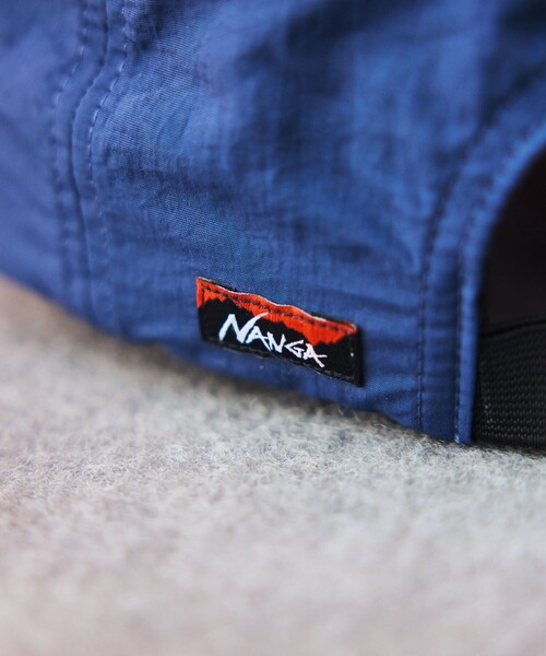 NANGA(ナンガ)の「NANGA × FREAK'S STORE/ナンガ × フリークスストア 別注 NYLON TUSSER BB CAP ナイロンタッサーBBキャップ(キャップ・メンズ・ネイビー/ベージュ・ONE SIZE)」の16枚目の写真