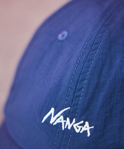 NANGA(ナンガ)の「NANGA × FREAK'S STORE/ナンガ × フリークスストア 別注 NYLON TUSSER BB CAP ナイロンタッサーBBキャップ(キャップ・メンズ・ネイビー/ベージュ・ONE SIZE)」の21枚目の写真