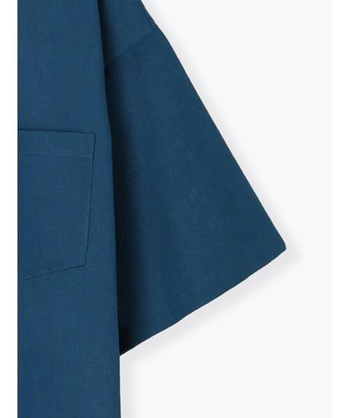 Lugnoncure（ルノンキュール）の「綿麻シャツワンピース（ワンピース・レディース・ブラック/ネイビー/ブラウン・F）」の13枚目の写真