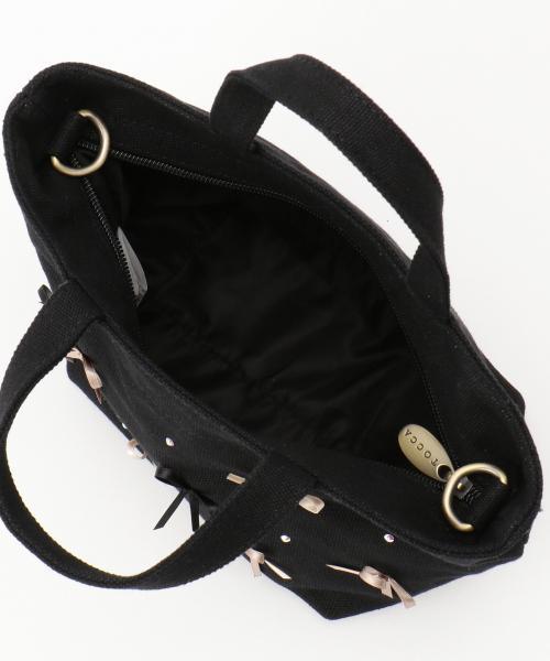 トッカ　TOKKA　カゴバッグ　ショルダーバッグ　リボン　ブラック　ロゴ　黒　白 BICOLOR RIBBON TOTE – TOCCA OFFICIAL SITE