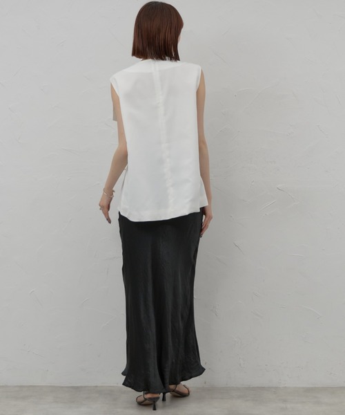 leimn（レイムン）の「ビックリボンノースリーブ（タンクトップ・レディース・ブラック/ホワイト・M）」の10枚目の写真