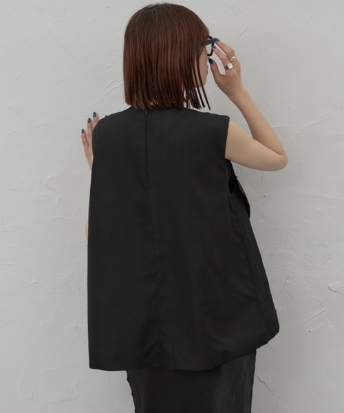 leimn（レイムン）の「ビックリボンノースリーブ（タンクトップ・レディース・ブラック/ホワイト・M）」の15枚目の写真