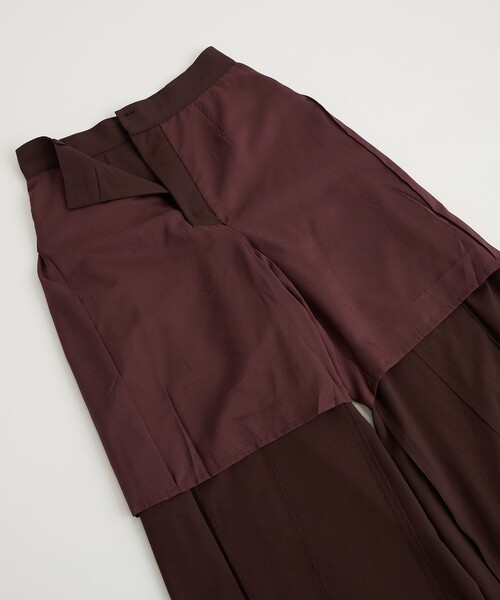 PUBLIC TOKYO（パブリックトウキョウ）の「ドライトロサイドタックパンツ（スラックス・レディース・モカ/ネイビー/ベージュ/ブラウン・2/3/1）」の18枚目の写真