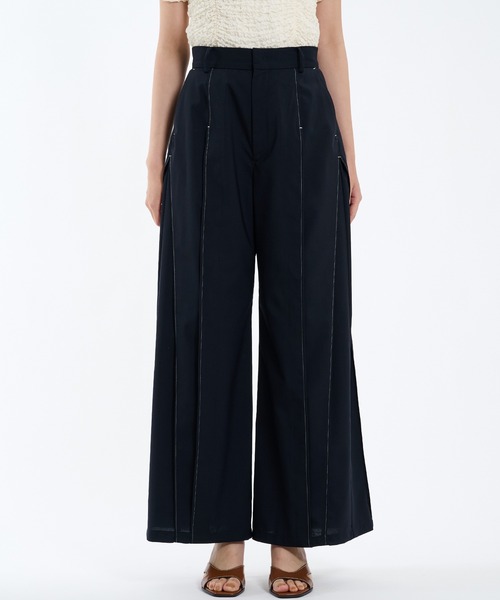 PUBLIC DENIM アート柄リラックスワイド（デニムパンツ