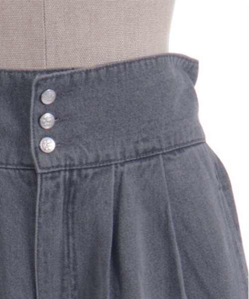 axes femme（アクシーズファム）の「編上ハイウエストデニムパンツ（デニムパンツ・レディース・ケミカルウォッシュ/インディゴブルー/グレー・FREE）」の13枚目の写真