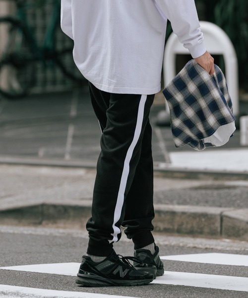 U.S. POLO ASSN.（ユーエスポロアッスン）の「ROOPTOKYO別注 U.S. POLO ASSN./ユーエスポロアッスン ロゴ刺繍サイドライン ジョガーパンツ トラックパンツ（その他パンツ・メンズ・ブラック/杢グレー/ネイビー・XL/M/L/S）」の9枚目の写真