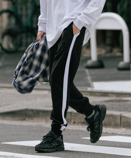 U.S. POLO ASSN.（ユーエスポロアッスン）の「ROOPTOKYO別注 U.S. POLO ASSN./ユーエスポロアッスン ロゴ刺繍サイドライン ジョガーパンツ トラックパンツ（その他パンツ・メンズ・ブラック/杢グレー/ネイビー・XL/M/L/S）」の13枚目の写真