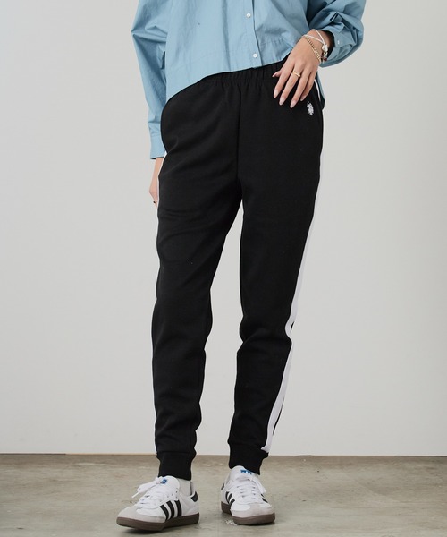 U.S. POLO ASSN.（ユーエスポロアッスン）の「ROOPTOKYO別注 U.S. POLO ASSN./ユーエスポロアッスン ロゴ刺繍サイドライン ジョガーパンツ トラックパンツ（その他パンツ・メンズ・ブラック/杢グレー/ネイビー・XL/M/L/S）」の14枚目の写真