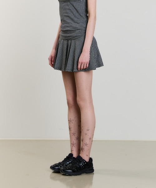 LUVISTRUE(ラヴイズトゥルー)の「SM STRIPE SKIRT PANTS(スカート・レディース・ブラック・FREE)」の5枚目の写真