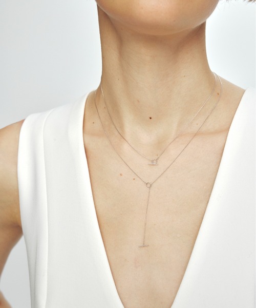 les bonbon】sophie crossing necklace/ソフィー クロッシング 