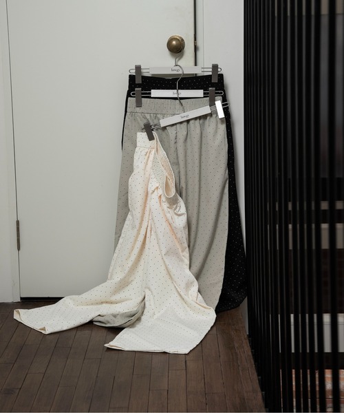 elastic waist dot pants / エラスティックウエストドットパンツ