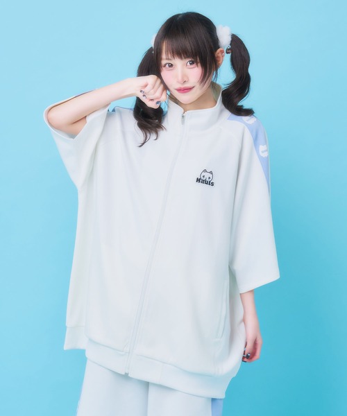 Hauls（ハウルズ）の「新！ネ申おジャージ半袖短パンせっとあっぷ（ジャージ・レディース・ブラック/ホワイト系その他・F）」の9枚目の写真