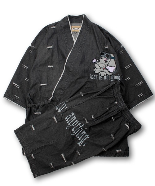 【GALFY】病みに染まりしTシャツ GALFY (ガルフィー) 病みに染まりしロンTee BLACK / ロック