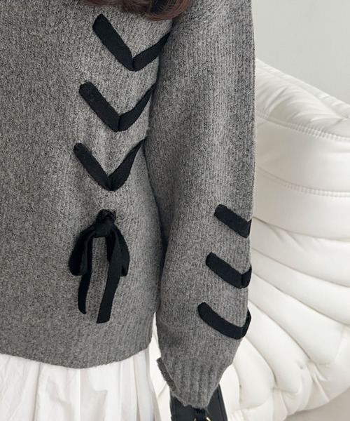 セール】【mily bilet】リボンで魅せる大人ガーリー。リボンデザイン