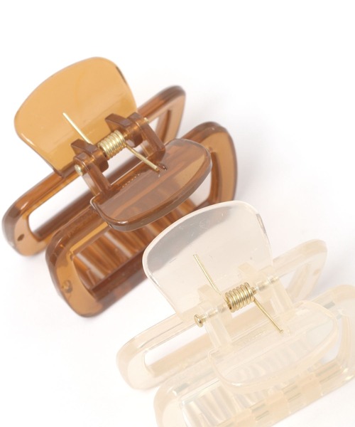 studio CLIP(スタディオクリップ)の「ミニバンス(バレッタ/ヘアクリップ・レディース・グレー/ブラウン/アイボリー・FREE)」の7枚目の写真