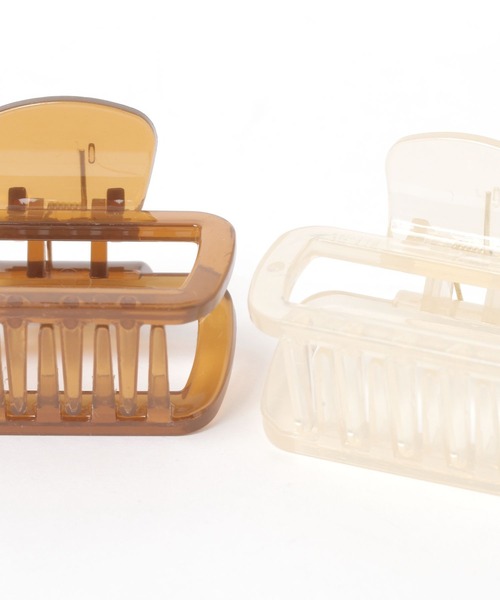 studio CLIP(スタディオクリップ)の「ミニバンス(バレッタ/ヘアクリップ・レディース・グレー/ブラウン/アイボリー・FREE)」の8枚目の写真