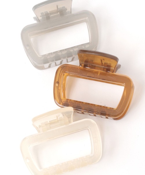 studio CLIP(スタディオクリップ)の「ミニバンス(バレッタ/ヘアクリップ・レディース・グレー/ブラウン/アイボリー・FREE)」の9枚目の写真