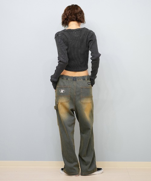 DC（ディーシー）の「DC/ディーシー TELECO SHORT LS ロンT LLT254311（Tシャツ/カットソー・レディース・ブラック/スミクロ/ホワイト/ベージュ/グレー・M/L）」の21枚目の写真