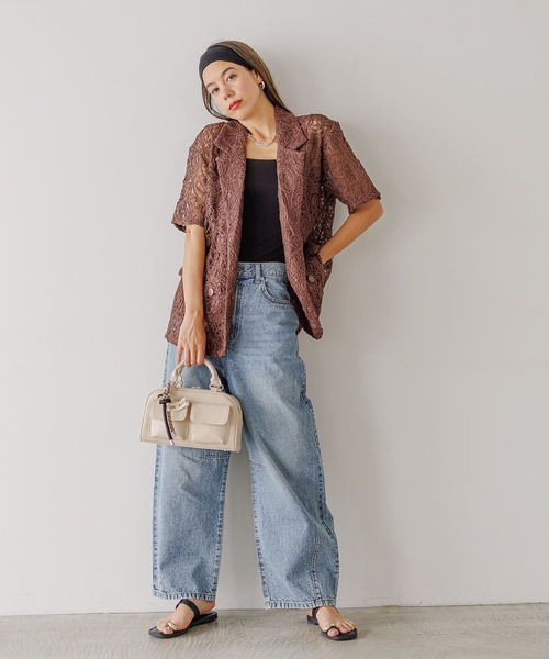 BAYFLOW（ベイフロー）の「[500mlのペットボトルが入る]チャーム付きＷポケットボストン（ボストンバッグ・レディース・ブラック/アイボリー/ブラウン・FREE）」の17枚目の写真