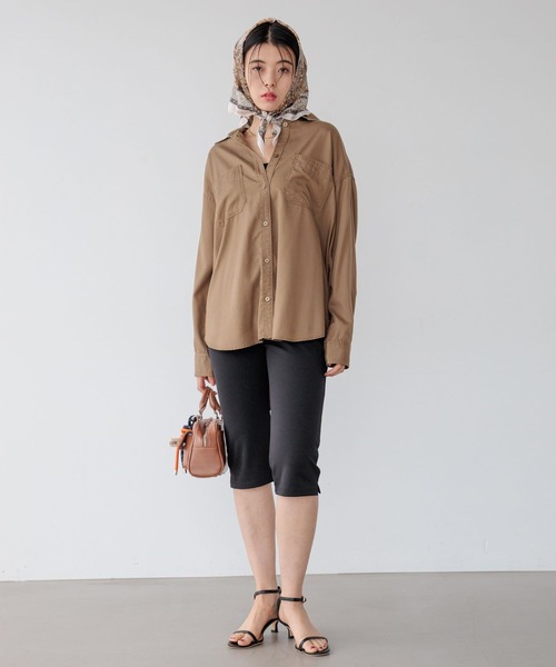 BAYFLOW（ベイフロー）の「[500mlのペットボトルが入る]チャーム付きＷポケットボストン（ボストンバッグ・レディース・ブラック/アイボリー/ブラウン・FREE）」の6枚目の写真