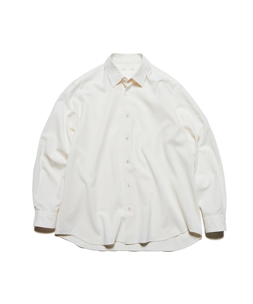 SOPHNET.（ソフネット）の「HIGH-TWIST POPLIN RELAX-FIT SHIRT（シャツ/ブラウス・メンズ・チャコールグレー/ホワイト/ブラック/ライトグリーン・1/2/3/4/5）」の2枚目の写真
